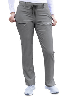 Adar Women's Pro Collection Slim Fit 6 Pocket Scrub Pant P4100