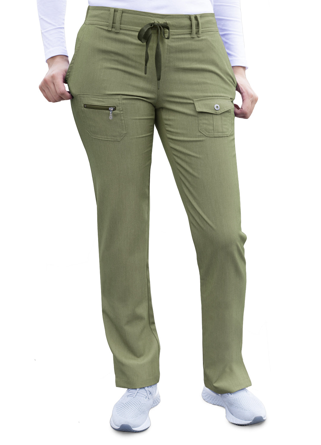 Adar Women's Pro Collection Slim Fit 6 Pocket Scrub Pant P4100