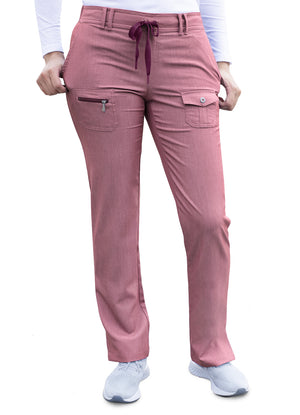 Adar Women's Pro Collection Slim Fit 6 Pocket Scrub Pant P4100