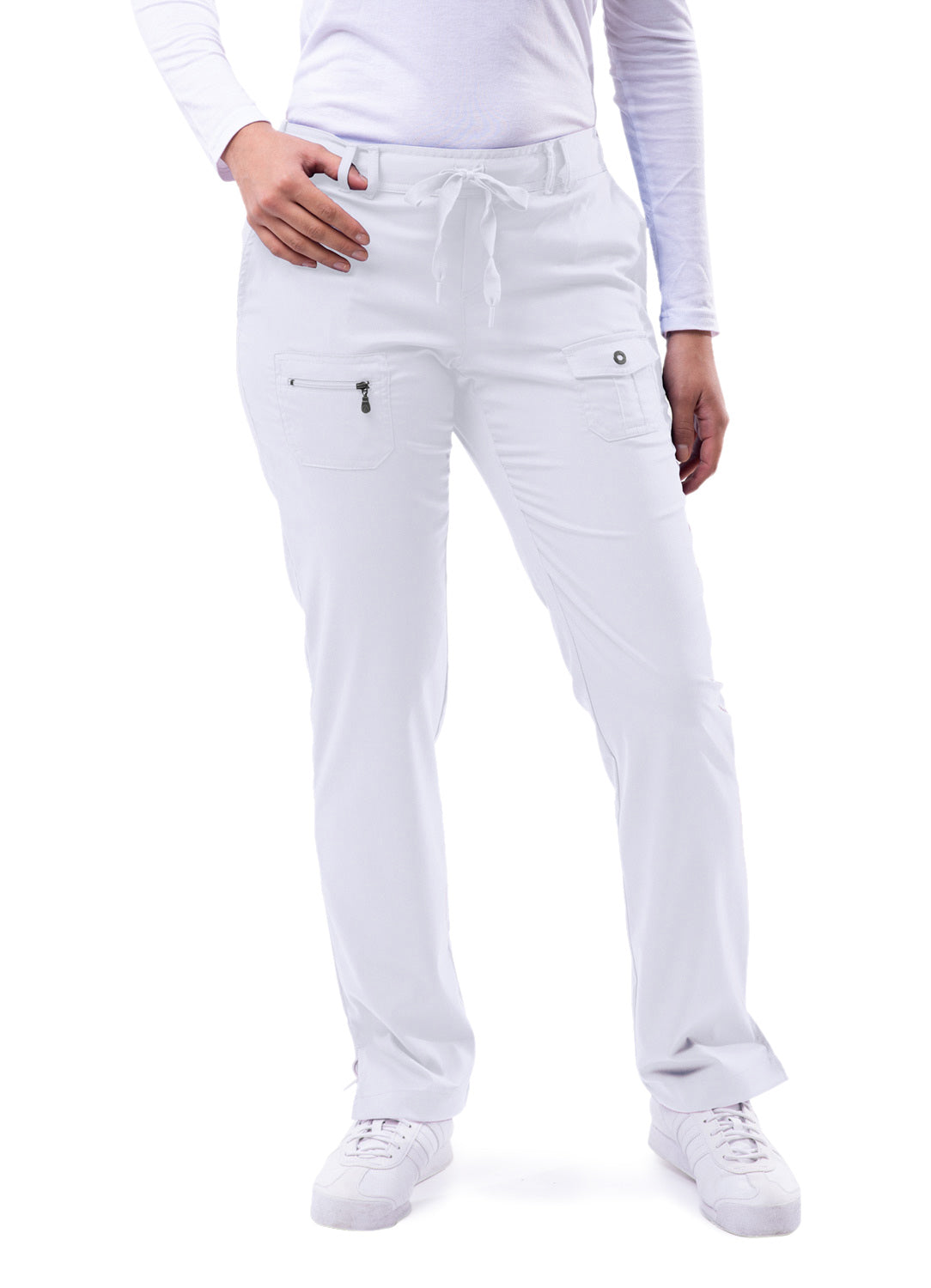 Adar Women's Pro Collection Slim Fit 6 Pocket Scrub Pant P4100