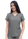 Adar Women's Sweetheart V-Neck Scrub Top P4210