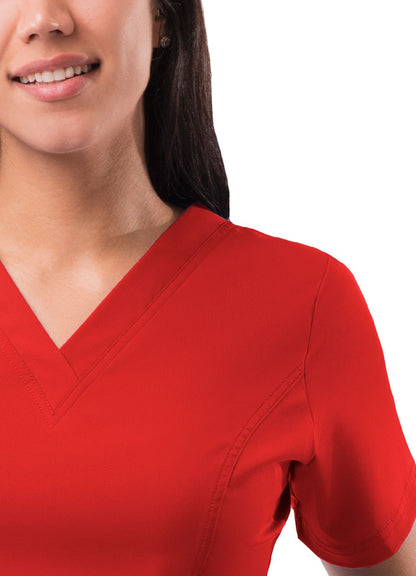 Adar Women's Elevated V-Neck Scrub Top P4212