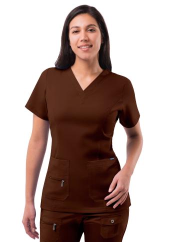 Adar Women's Elevated V-Neck Scrub Top P4212