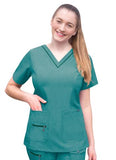 Adar Women's Elevated V-Neck Scrub Top P4212
