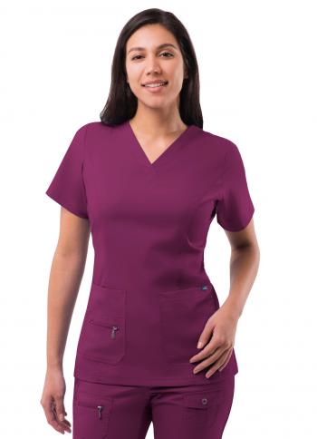 Adar Women's Elevated V-Neck Scrub Top P4212