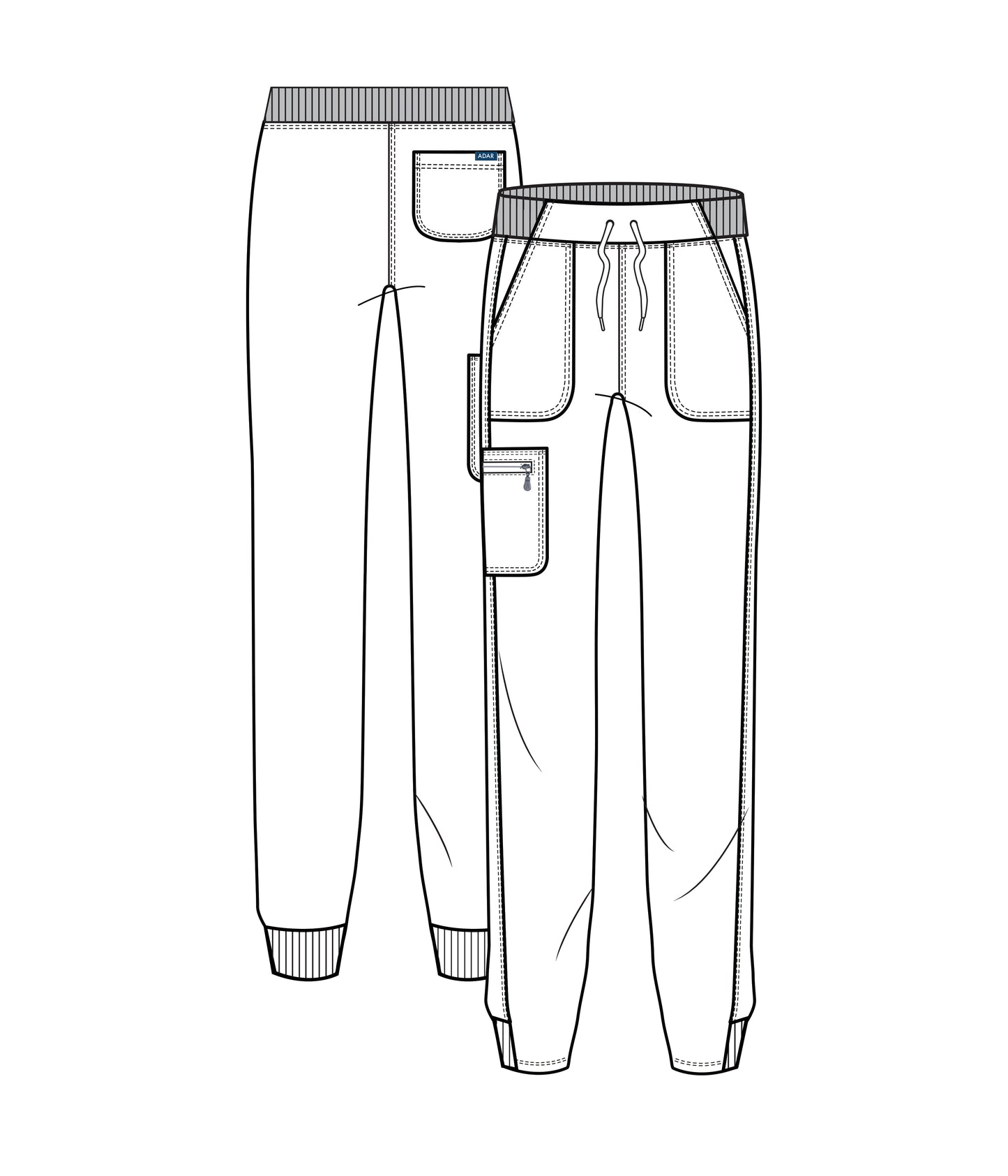 Ultimate Yoga Jogger Scrub Pant by Adar P7104