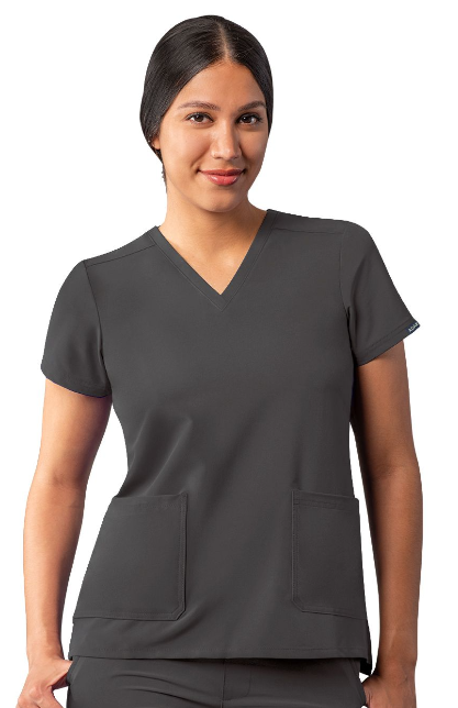 Women's Addition by Adar Modern V-Neck Scrub Top A6008