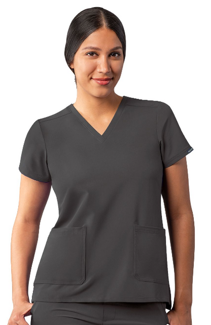 Women's Addition by Adar Modern V-Neck Scrub Top A6008