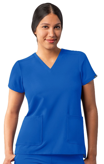 Women's Addition by Adar Modern V-Neck Scrub Top A6008