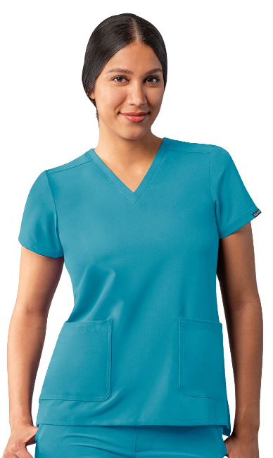 Women's Addition by Adar Modern V-Neck Scrub Top A6008