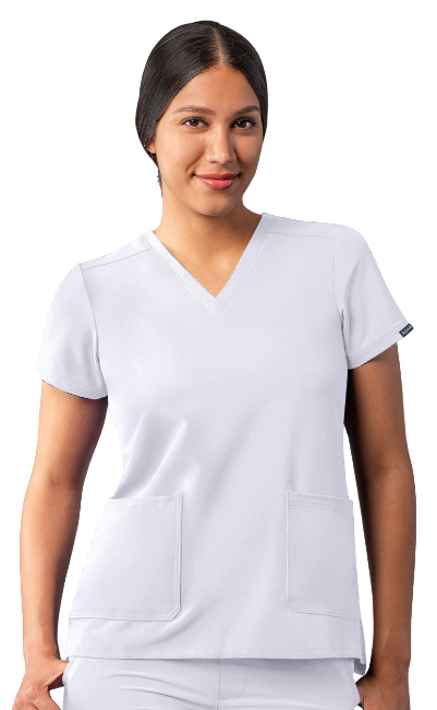Women's Addition by Adar Modern V-Neck Scrub Top A6008