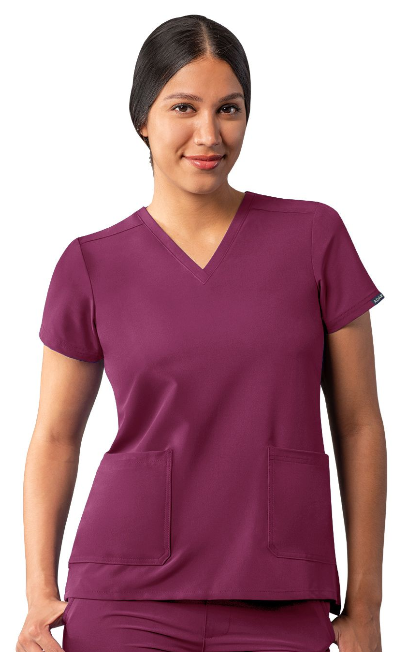 Women's Addition by Adar Modern V-Neck Scrub Top A6008
