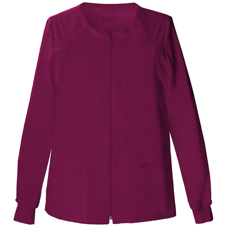Cherokee Core Stretch Women's Zipper Front Warm Up Jacket 4315